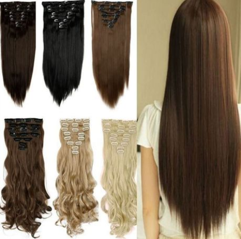 Wig/ Extension Clips Black - Pack of 48