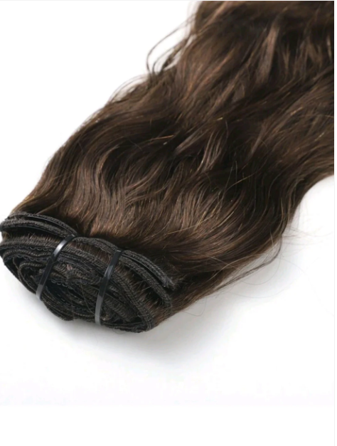 Brown Natural 8pcs Wave Hair Extensions
