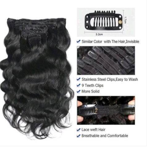Body Wave Clip in Hair Extensions